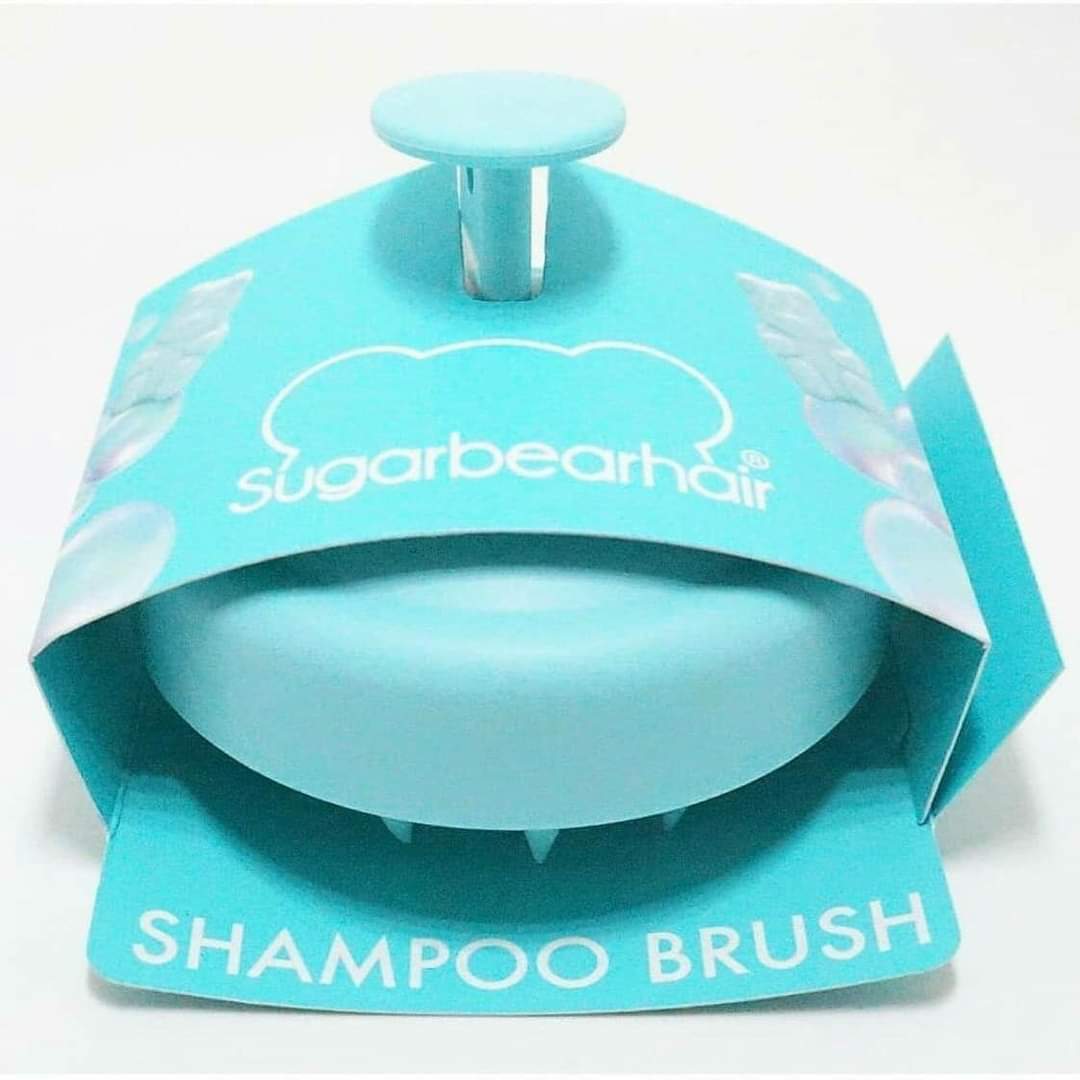 Sugarbear silicon shampoo hair brush