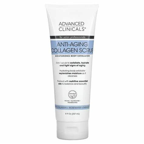 advanced clinicals antiaging collagen scrub